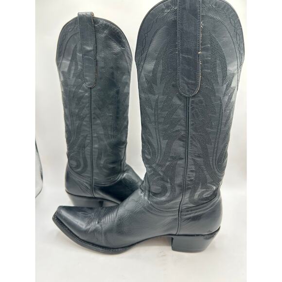 OLD GRINGO WESTERN LEATHER BLACK COWGIRL BOOTS MEXICO WOMEN’S 7.5 B - Picture 5 of 13